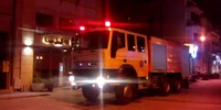 Maşină de pompieri ISU Dobrogea la Buddha Bar în Piaţa Ovidiu din COnstanţa Foto Cătălina Buzoianu